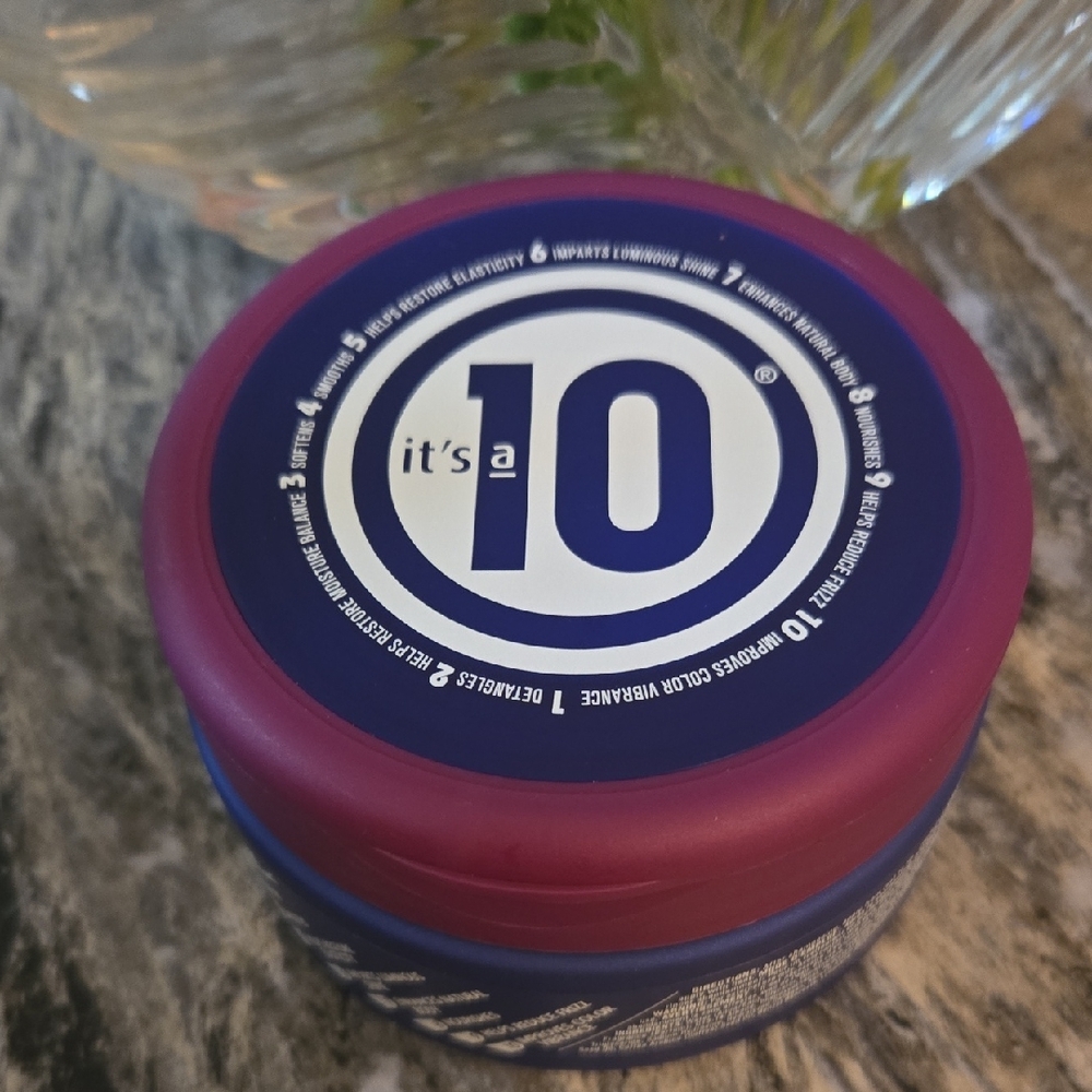 it's a 10 Hair Styling Product - Purple & Blue Jar